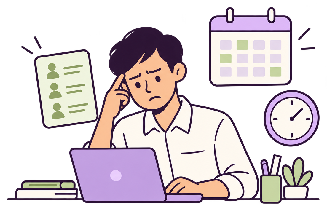 Admin kewalahan mengatur jadwal dan data peserta